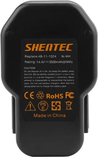 Vista 4 de Shentec 3500mAh 14.4V Ni-MH Batería Compatible con Milwaukee 48-11-1000
