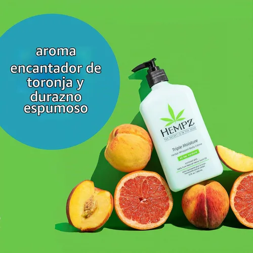 Vista 3 de Hempz Triple Moisture Loción Hidratante Crema Corporal Batida a Base de Hierbas, 17 Fl Oz (Paquete de 2)