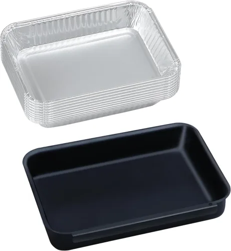 Vista 10 de Recogedor de grasa con 10 protectores de aluminio para Weber Spirit/Spirit II 200/300 Genesis y Genesis II LX200/300 Series Grill, pieza de repuesto
