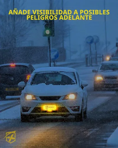 Vista 8 de Xprite 36 luces LED estroboscópicas para matrícula, bandera de EE. UU., luces delanteras/traseras, 22 modos de precaución, marco de precaución