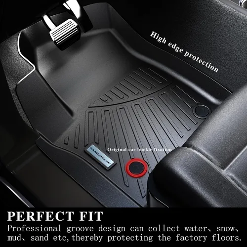 Vista 3 de Revestimientos de suelo para Acura ADX y Honda HR-V 2023-2026 TPE 2023-2026 TPE protección para todo tipo de clima, tapetes de primera y 2ª fila