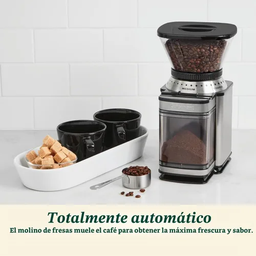 Vista 3 de Cuisinart Molinillo de café, molinillo de café eléctrico automático de un solo toque con fresas y selector de molienda de 18 posiciones, selector