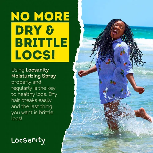Vista 5 de Locsanity Spray hidratante diario de agua de rosas y menta, tamaño de prueba, spray hidratante para rastas, para nutrir el cuero cabelludo