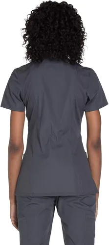 Vista 2 de Cherokee Women's Workwear Originals Mock Wrap Scrubs Shirt