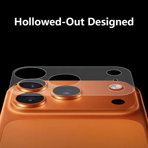 Vista 3 de Película protectora mate de 3 piezas de película hueca mate para iPhone 17 Pro