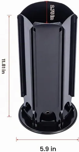 Vista 8 de Soporte de almacenamiento para cápsulas de café Nespresso Vertuo para 30 cápsulas con giros silenciosos de 360 grados, soporte para carrusel de Más