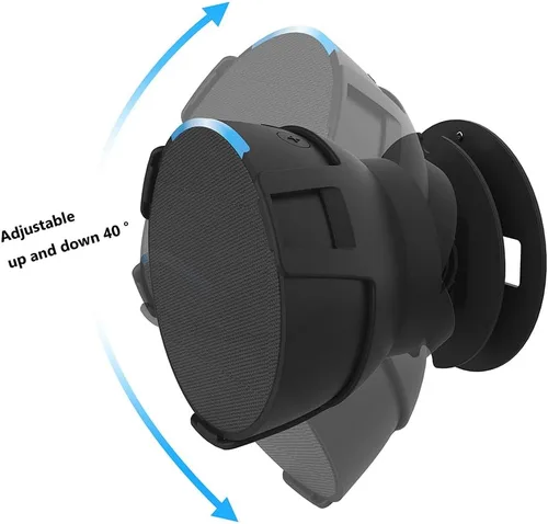 Vista 4 de Estante de pared para altavoces Echo Pop, soporte para Echo Pop con gestión de cables integrada que ahorra espacio para accesorios de altavoces Echo