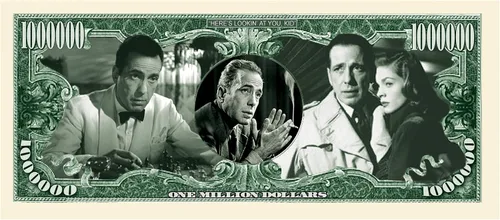 Vista 2 de American Art Classics Paquete de 5 billetes de millones de dólares de Humphrey Bogart