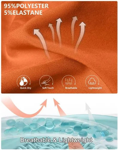 Vista 5 de Pudolla Pantalones cortos de entrenamiento para hombre con 3 bolsillos con cremallera, ligeros de 7 pulgadas, pantalones cortos de gimnasio