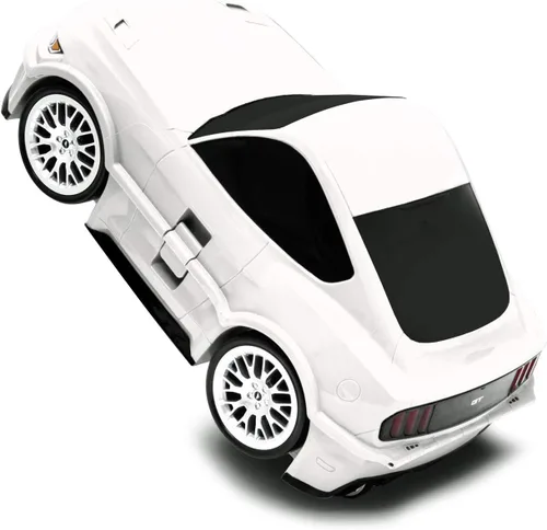 Vista 5 de Ridaz Ford Mustang GT - Equipaje de mano para niños (color blanco)