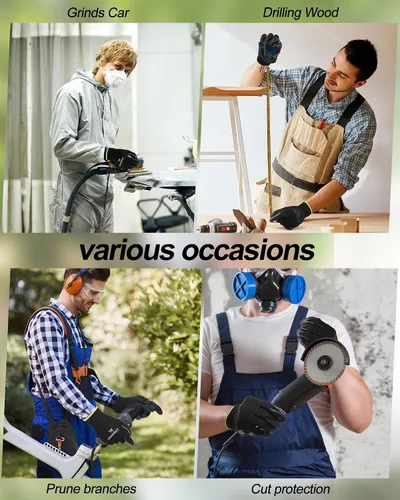 Vista 5 de Maxcheck Guantes de trabajo recubiertos de PU Negro