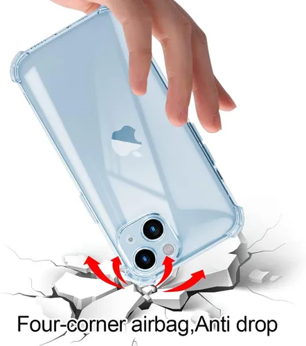 Vista 6 de Funda de teléfono con foto personalizada para iPhone 14 de 6.1 pulgadas, funda de TPU suave personalizada con absorción de golpes para iPhone 14