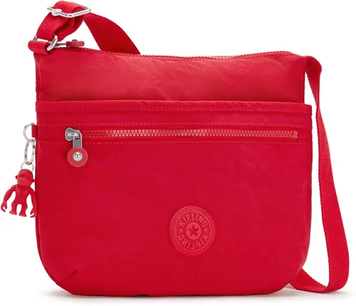 Vista 3 de Kipling Arto - Correa cruzada para mujer, correa de hombro ajustable, cierre de cremallera, Rojo (red rouge)