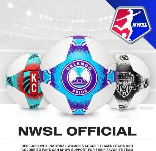 Vista 6 de Franklin Sports - Pelotas de fútbol del equipo NWSL - Pelotas de fútbol para niños + adultos - Pelotas de fútbol para niños + niñas - Pelota