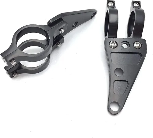 Vista 4 de XKH- Black 35mm Turn Signal Clamps Headlight Mount Bracket Fork Ear Chopper Cafe Racer Black Compatible with Universal Honda CBR Kawasaki Suzuki