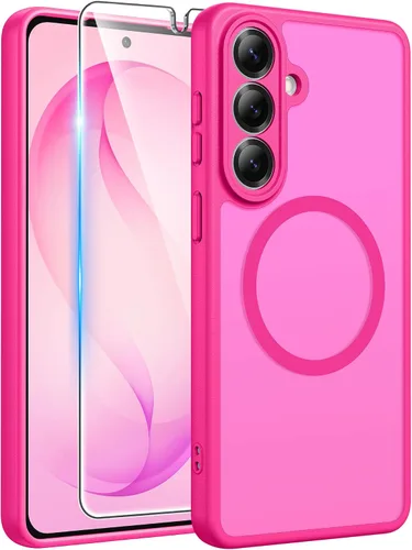 Vista 22 de FNTCASE - Funda para iPhone 16 Pro: magnética, mate, translúcida, de grado militar, protectora contra caídas, resistente, fina, duradera y a prueba