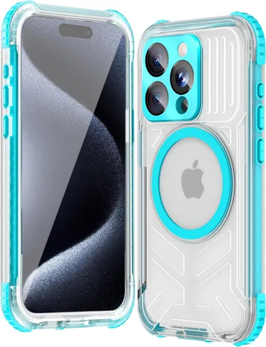 Vista 58 de WIFORT Funda impermeable para iPhone 15, [IP68 bajo el agua a prueba de polvo] [pantalla integrada] [15 pies a prueba de golpes militar], cubierta
