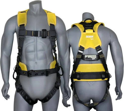 Vista 16 de Kit de arnés de protección contra caídas cómodo AFP Demon – Arnés de seguridad de cuerpo completo OSHA/ANSI PPE para trabajo de construcción