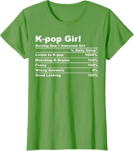 Vista 3 de Camiseta de regalo Kpop Kdrama para mujer K-pop Girl, Negro, S