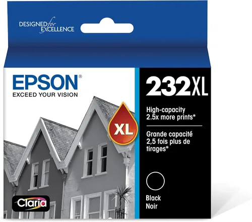 Vista 5 de Epson Cartucho de tinta negra T232, alta capacidad y cartuchos de tinta combinados negros y colores T232, capacidad estándar