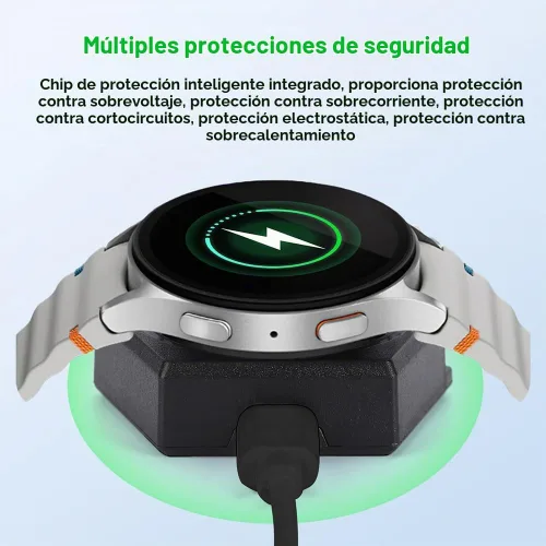 Vista 5 de Llavero cargador para Samsung Galaxy Watch Ultra/8/7/6/5/4/3/Active