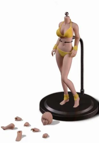 Vista 10 de Figura de acción a escala 1/12, TBLeague T01 T02 T03 T04 T05 cuerpo flexible súper sin costuras femenino de 6 pulgadas, cuerpo de silicona completo