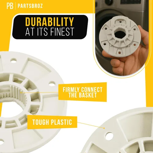 Vista 4 de PartsBroz W10528947 Kit de buje de accionamiento de arandela W10396887 para Whirlpool MVWC565FW1 MVWC565FW2 WTW5000DW3 MVWX655DW1 WTW5000DW1