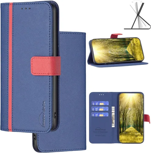 Vista 9 de Funda compatible con Nothing Phone 1, piel sintética, compatible con Nothing Phone One (A063), protección con cierre magnético, funda de cartera
