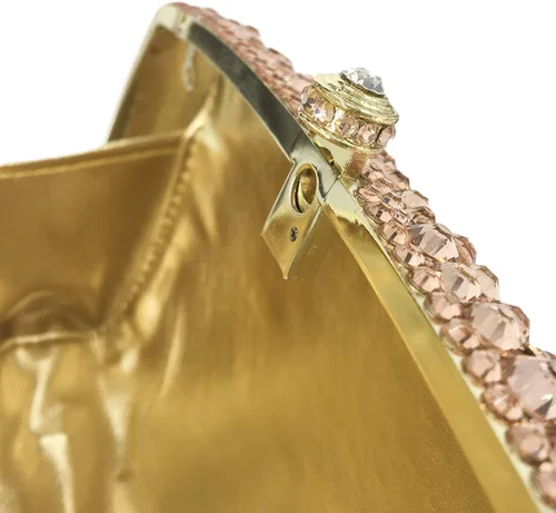 Vista 6 de Boutique De FGG Bolsos de noche para mujer, bolsos de boda de cristal con picos