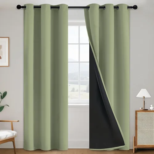 Vista 159 de SimpleHome - Cortinas opacas 100% para recámara, cortinas de ventana con ojales beige, con aislamiento térmico, cortinas de oscurecimiento