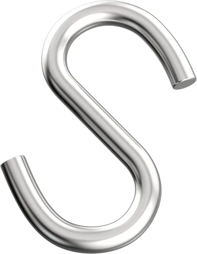Vista 2 de Axe Sickle Ganchos en S de acero inoxidable 304 de 3 pulgadas, gancho para colgar en forma de S, gancho utilitario para colgar y uso utilitario