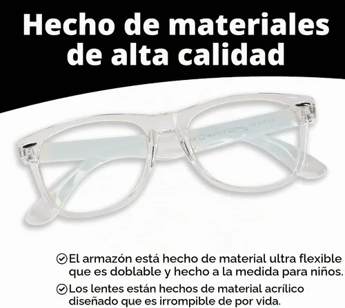 Vista 3 de GALVANOX Ava & Ethan - Gafas de luz azul para niños, bloqueo de luz azul para computadora/juegos (de 3 a 7 años)