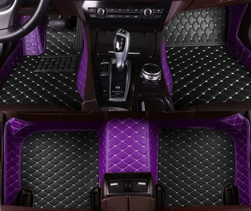 Vista 7 de Tapetes personalizados de cuero sintético para el 98 % de los sedán, SUV, deportivos, cobertura completa, lindas alfombras de automóvil para hombres