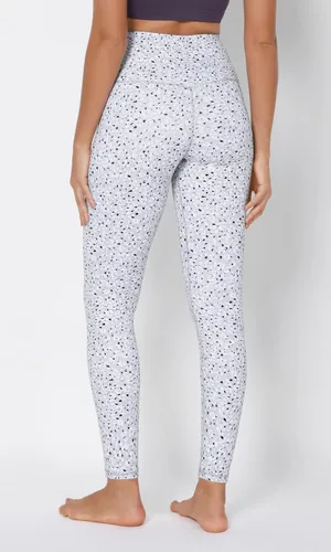 Vista 2 de ODODOS Leggings de yoga de cintura cruzada para mujer con bolsillo interior, 23"25"28" pantalones de yoga de entrenamiento con cruce fruncido