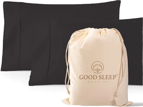 Vista 10 de Juego de 2 fundas de almohada estándar de 1000 hilos, 100% algodón egipcio, fundas de almohada 01. blanco