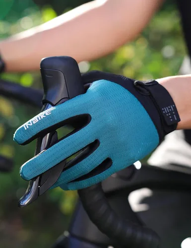 Vista 7 de INBIKE Guantes de ciclismo para bicicleta de carretera, guantes acolchados de gel con memoria para hombres y mujeres, guantes de ciclismo