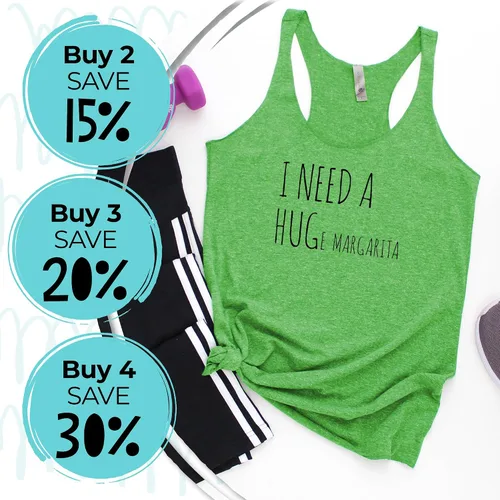 Vista 4 de Skinny People Are Easier To Kidnap, Stay Safe Drink Wine, Women's Graphic Racerback Tank Top, Gift for Her, Yoga Tee, Shirts With Sayings, Heather