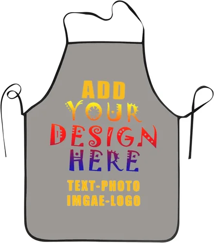 Vista 45 de Delantal personalizado personalizado para mujeres y hombres, delantales de cocina para cocinero, nombre personalizado, texto, logotipo, imagen