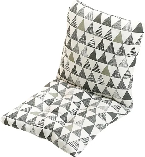 Vista 26 de Cojín para silla de respaldo alto, cojines y cojines de silla de alta calidad, cojín de respaldo y asiento con lazos para patio, jardín, oficina
