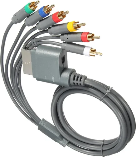 Vista 5 de traderplus Cable de video HDTV y RCA estéreo AV de 6 pies para Microsoft Xbox 360 / Xbox 360 Slim
