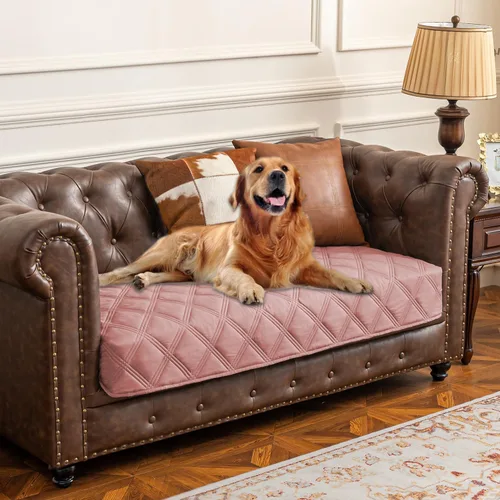 Vista 29 de Ameritex Funda impermeable para cama de perro, manta para mascotas con parte trasera antideslizante para muebles, cama, sofá