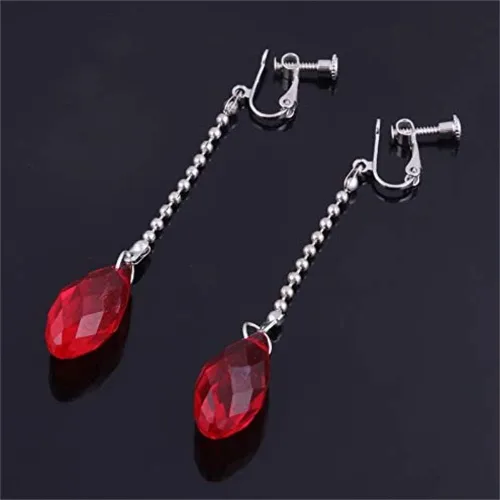 Vista 4 de Aretes de gota para el día de San Valentín, accesorios de joyería de Halloween, para mujeres, niñas, novia, regalo, Zinc, No es una piedra preciosa