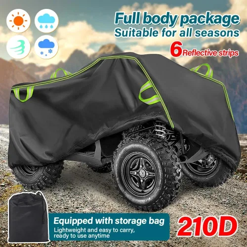 Vista 2 de ATV Cover for CFMoto UForce 1000 XL PRO Highland (6-Seat) 2024-2025, Heavy Duty Quad Cover, Thick 4 Wheeler Cover for Rain Dust Outdoor Storage