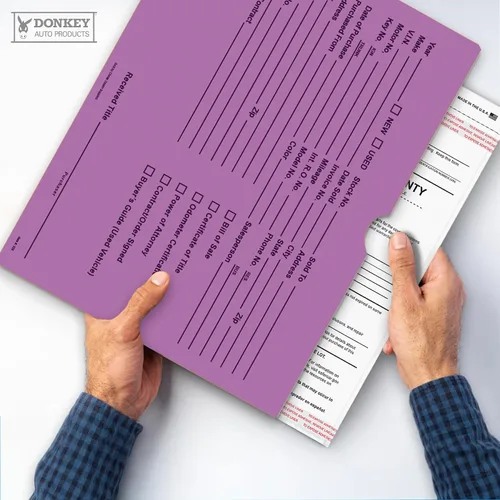 Vista 7 de Sobres impresos para ofertas de vehículos de 9 x 12 pulgadas, chaquetas (100 envueltas retráctiles) (lavanda)