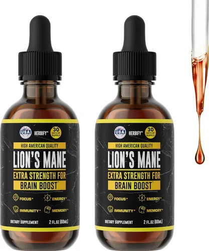 Vista 10 de Suplemento de hongos – Lions Mane Reishi Cordyceps Chaga Turkey Tail Inulina y más hongos para apoyo inmunológico, energía – Suplementos cerebrales