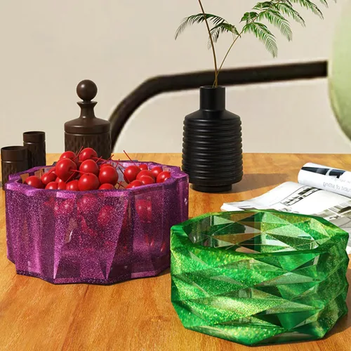 Vista 2 de Molde de silicona para macetas, jarrón de plantas suculentas, moldes de cactus, moldes de resina epoxi, molde de arcilla de cemento para velas
