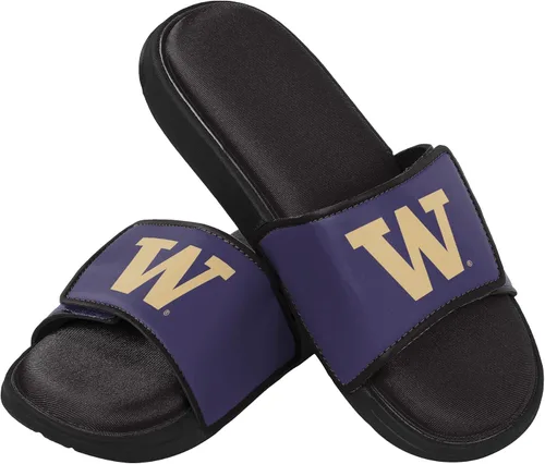 Vista 170 de FOCO Sandalias deportivas de espuma para ducha con logotipo de equipo universitario de la NCAA para hombre