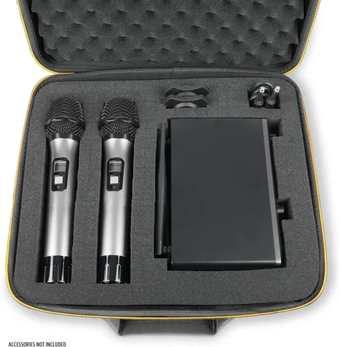 Vista 2 de USA Gear Funda para micrófono, micrófonos inalámbricos y sistemas rígidos, compatible con JBL Wireless, Sennheiser E 835, Tonor y más