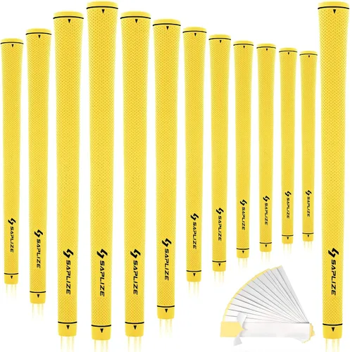 Vista 19 de SAPLIZE Empuñaduras de golf exclusivas para mujer, paquete de 13 empuñaduras de goma suave con diseño cónico optimizado, cómodos y absorbentes