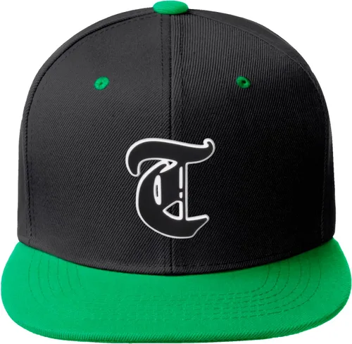 Vista 1287 de Daxton Gorra clásica con visera de billete plano con letras del alfabeto inglés antiguo de la A a la Z